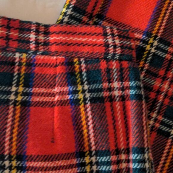 Vintage Handmade red plaid wool pants‎ - Picture 7 of 9